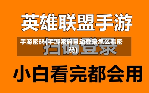 手游密码(手游密码自动登录怎么看密码)-第2张图片
